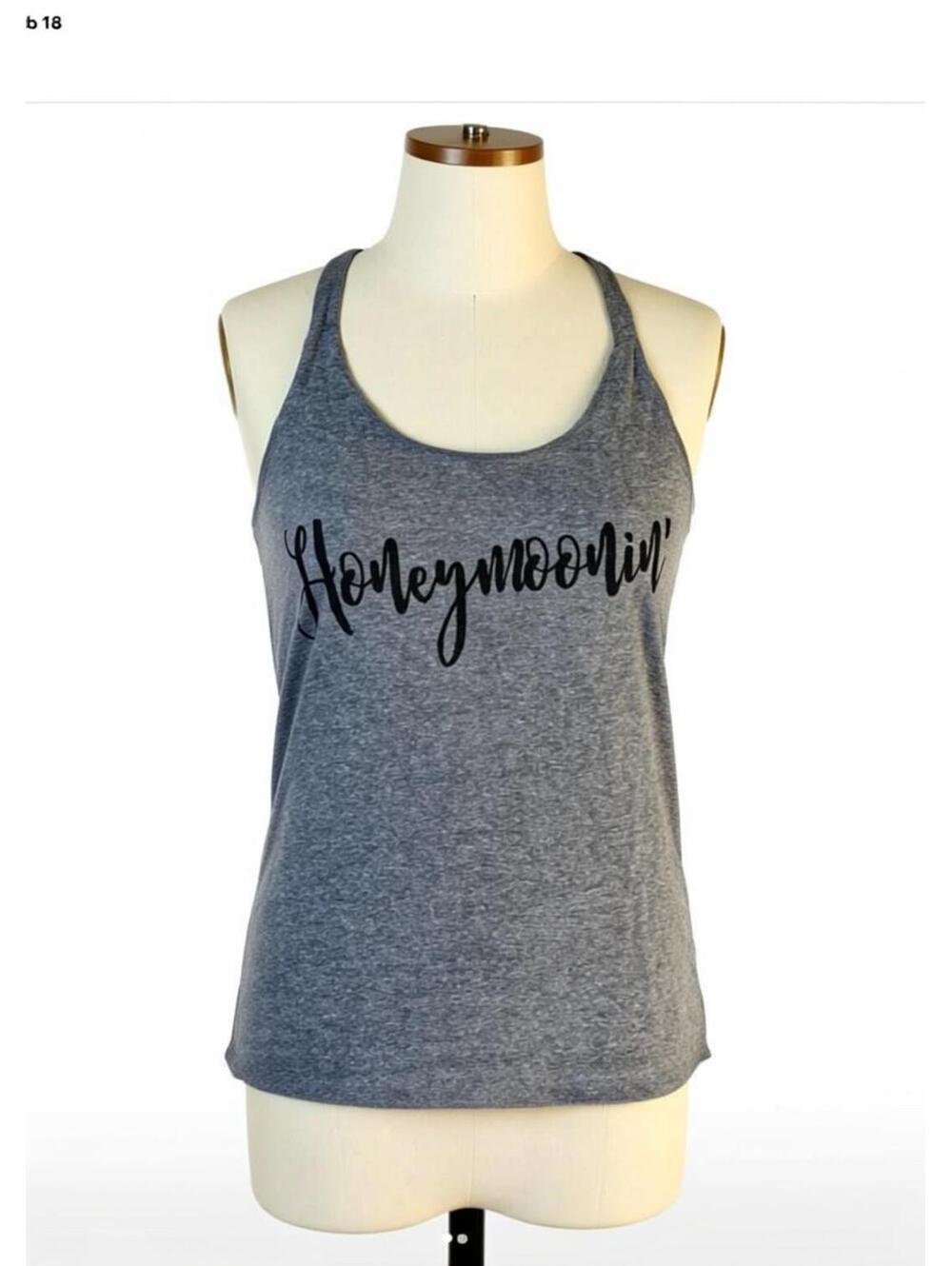Honeymoonin' Graphic Tank Top Size Medium